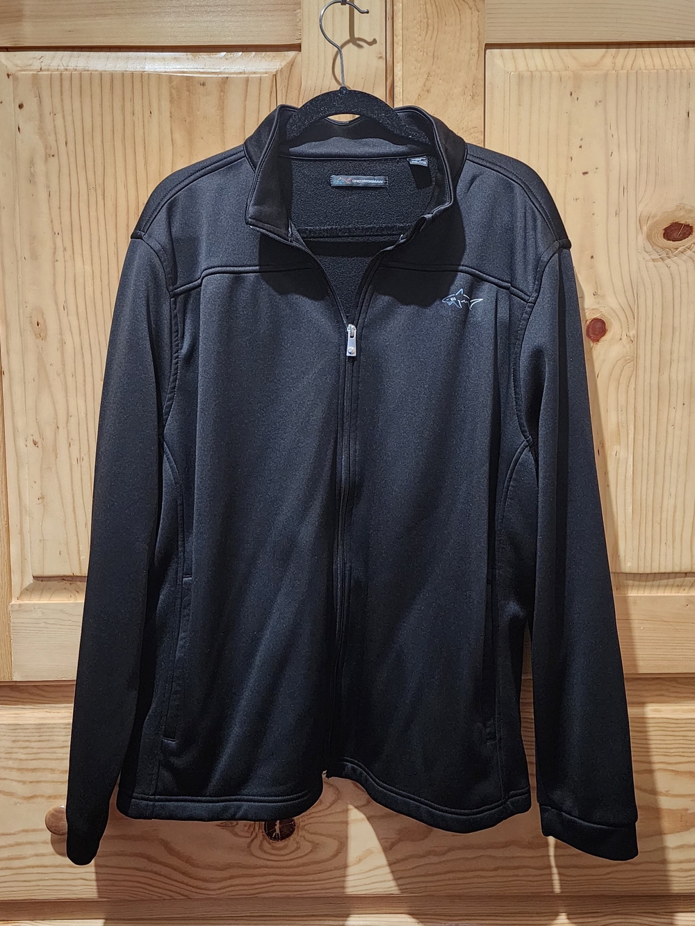 Greg Norman Men's Black Full-Zip Softshell Jacket